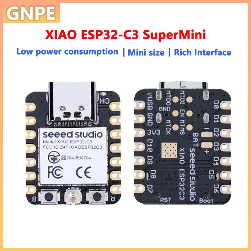 

XIAO ESP32C3 RISC-V Module WiFi BLE5.0 Wireless Board With Antenna Support Arduino