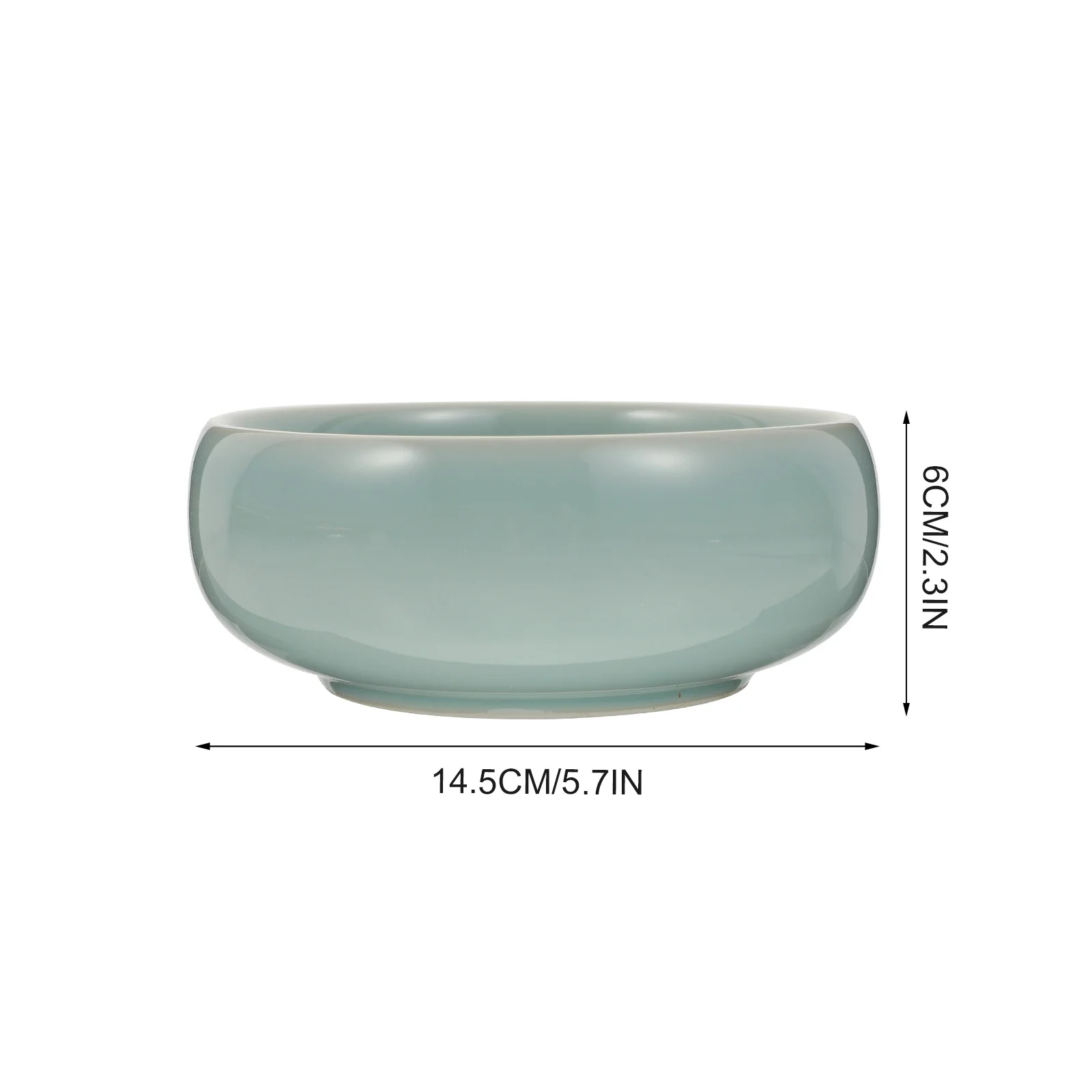 1Pcs Porcelain Ink Brush Washer Ceramic Durable Ink Pool Tray Home Sumi Brush Washing Calligraphy Dish Home Sumi-Brush Washer