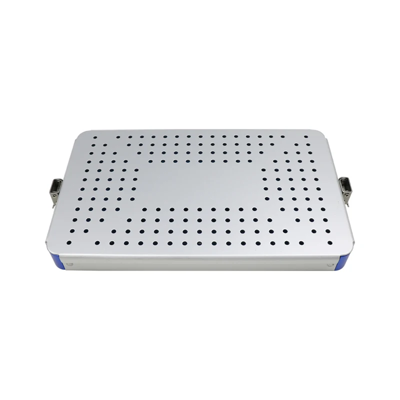 

surgical instrument sterilizing trays autoclave sterilization box surgical box with silicone mat