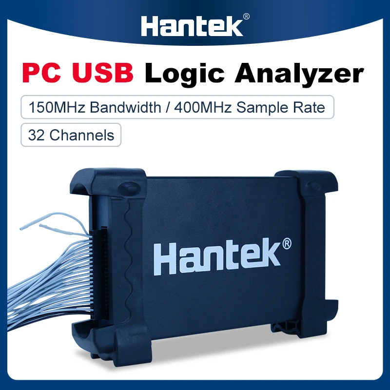 Hantek 4032L cyfrowy USB do komputera analizator stanów logicznych 2Gbit głębokość pamięci 150MHz przepustowość 32 kanały oscyloskop US/EU wtyczka