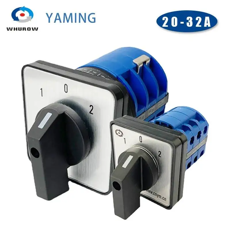 Motor Reversing Switch LW26 5.5N/3 20A/25A/32A Cam Switches 660V 3 Poles 3 Position Engine Selector FWD And REV Rotating