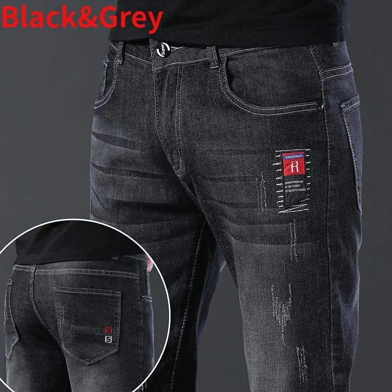 High quality Mens Casual Pant Slim Mens Stretch Straight Pencil Pants Fashion Work Trousers pantalones hombre