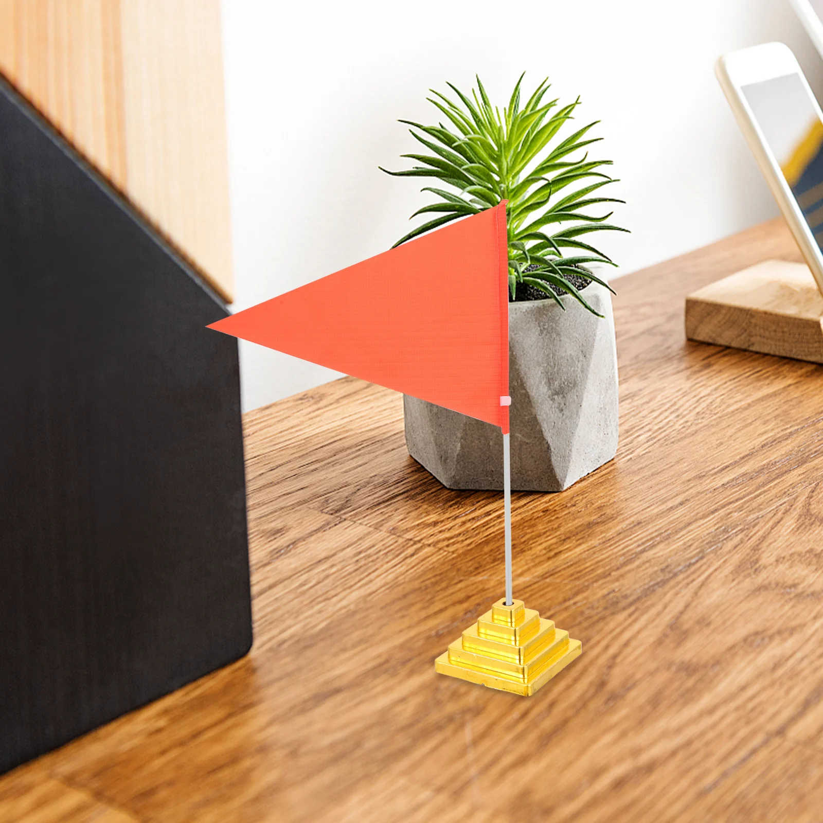 30pcs Desktop Flag Pole Holders Square Plastic Base For Office Meeting Tabletop Flag Display Flagpole Stands Accessories