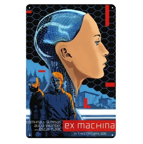 Ex Machina Scifi Movie Metal Poster Tin Sign 20x30cm