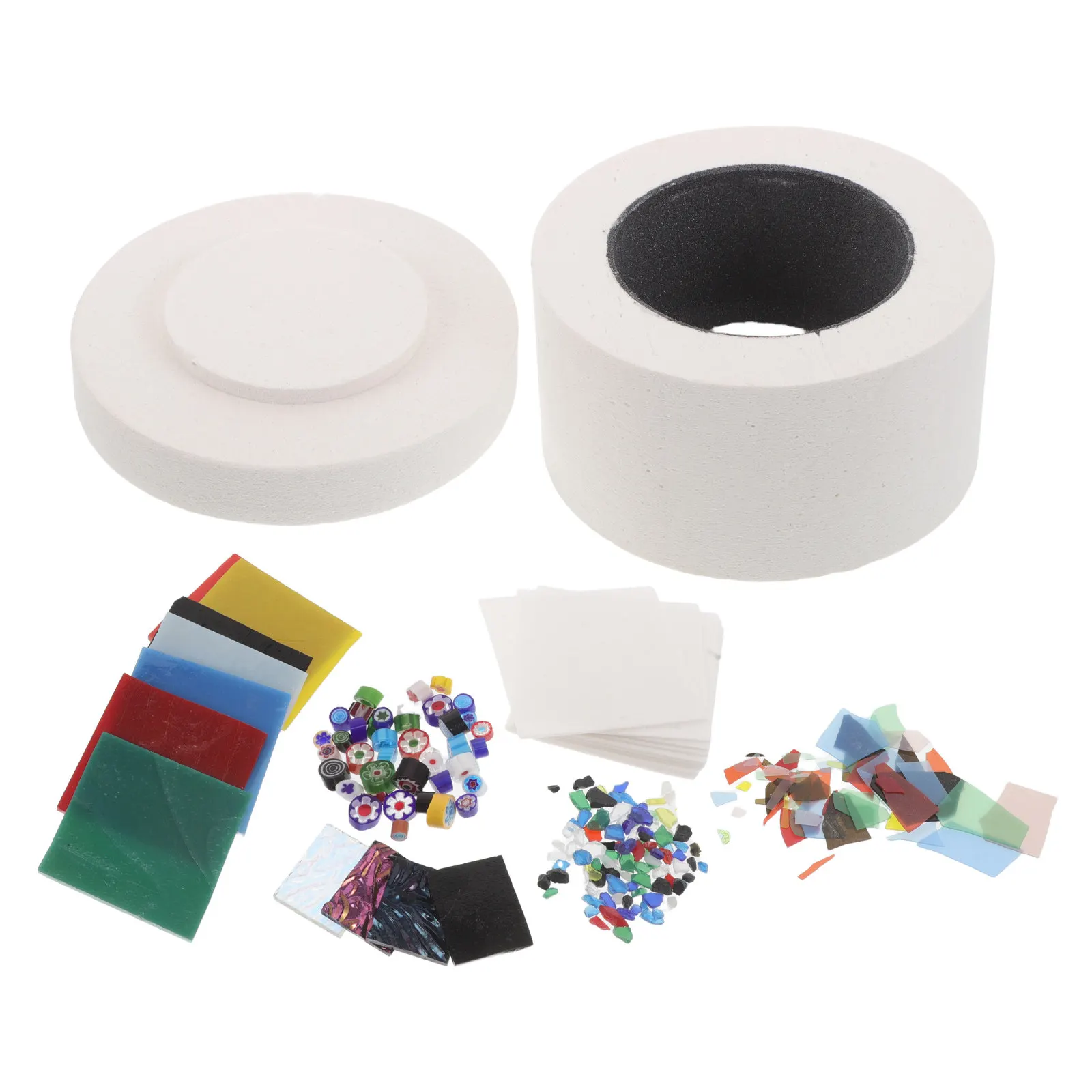 

Набор для фьюзинга стекла в микроволновой печи: мини-печь, безопасная и простая в использовании, для домашнего творчества, изготовления ювелирных изделий, фьюзинга стекла и керамики, комплект для микроволновой печи