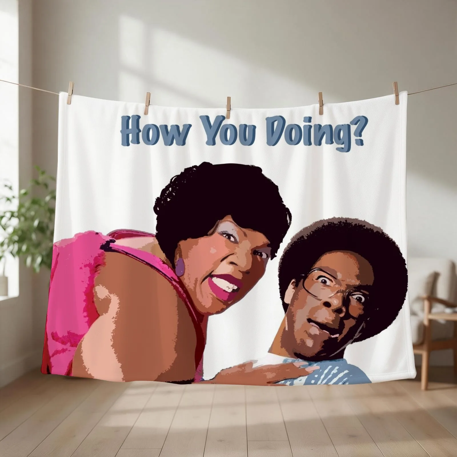 Norbit - HOW YOU DOING Throw Blanket Bed linens Camping Beach wednesday Blankets