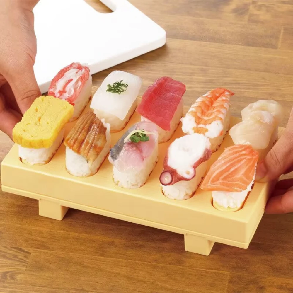 ANYOHOE 10 Rolls Sushi Maker Rice Roll Molds Japanese Sushi Tools kitchen Sushi Bento Makeing Mold Perfect for Home Party