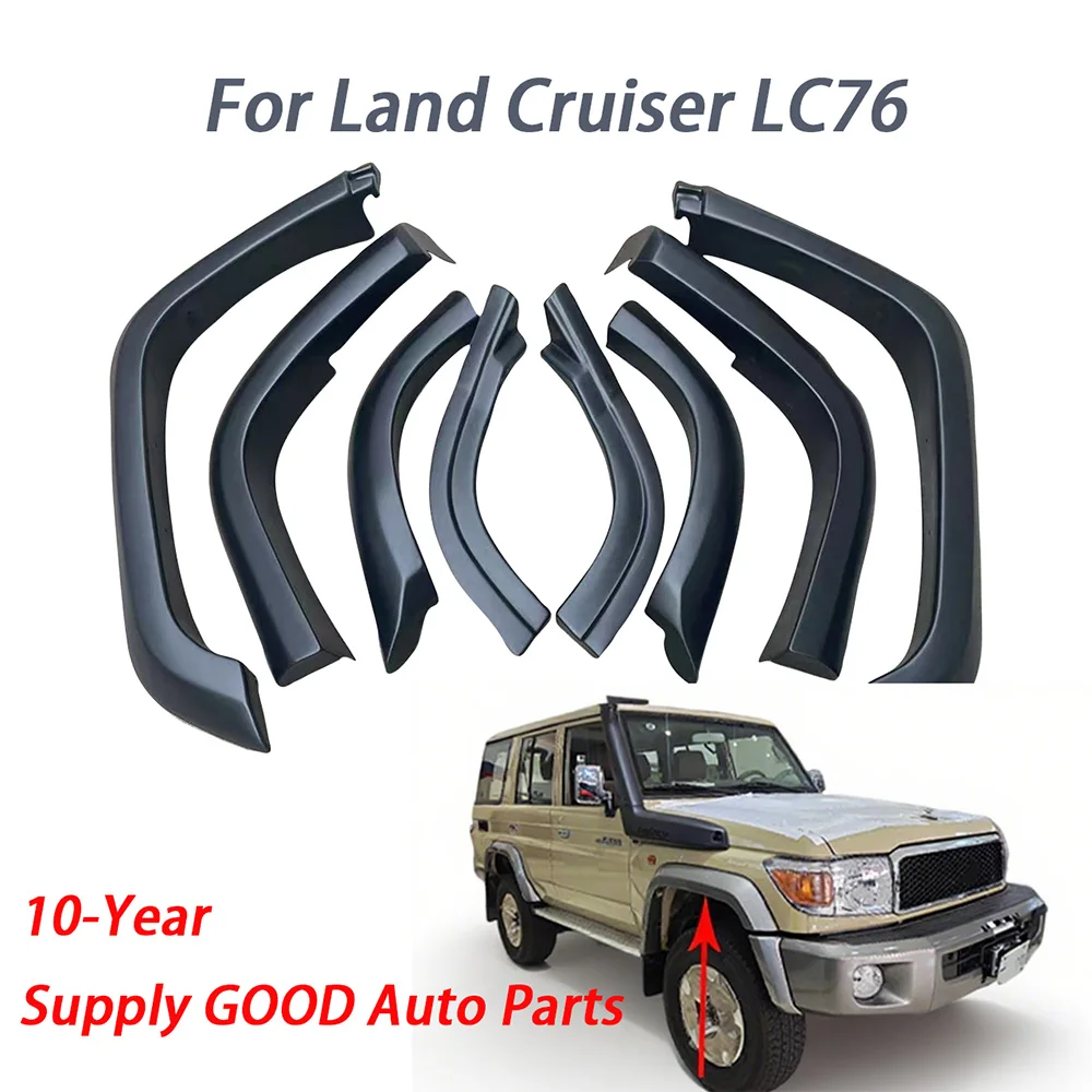 

For Toyota Land Cruiser LC76 Heavy Duty ABS Mudguards Direct Bolt-On Fender Kit for 4x4 Off-Road Protection 2024+
