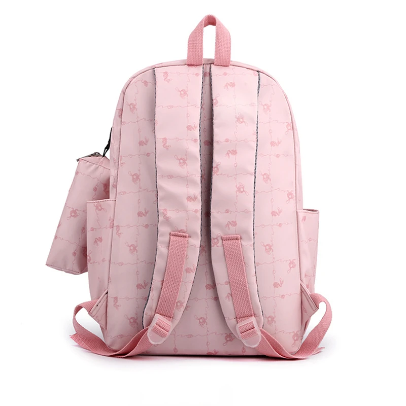 Kawaii Kinder Schul rucksäcke leichte wasserdichte Grundschüler Schult asche mit Feder mäppchen Set süße Kinder Umhängetaschen