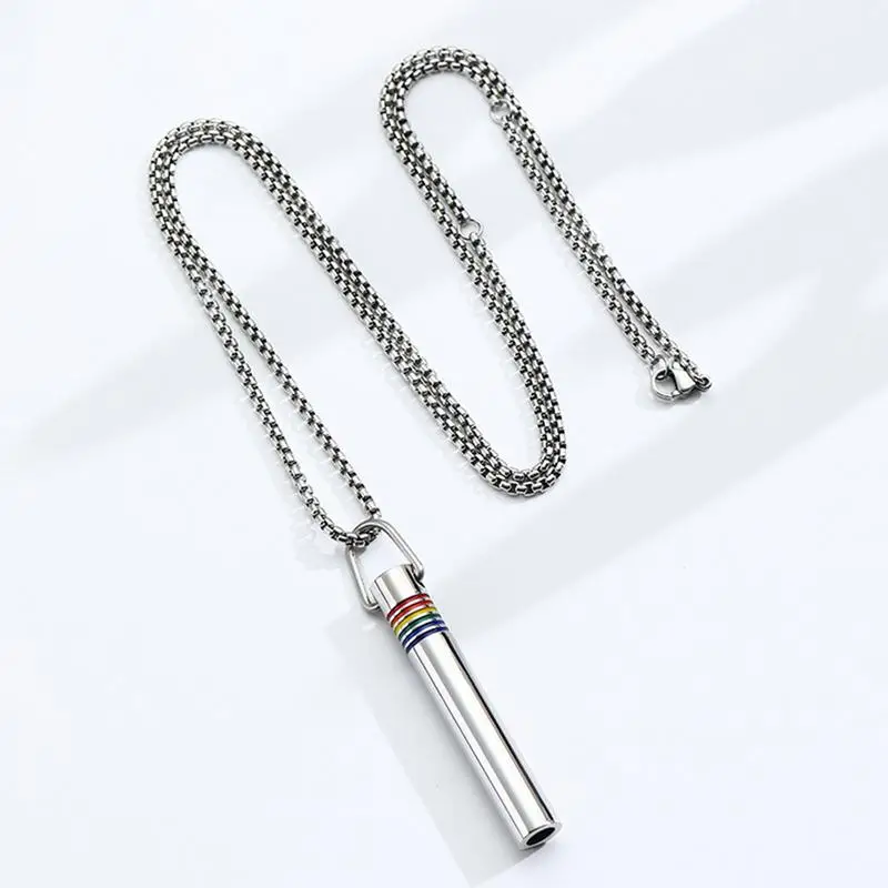 

Breathing Necklace Steel Relaxation Jewelry Breathing Necklace Indoor Outdoor Mindfulness Tool Breathwork Necklace For Business