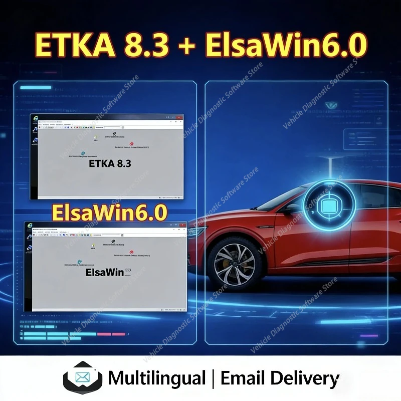 2026 HOT elsawin 6.0 with etka 8.3 software Newest Repair Software Group Vehicles Electronic Parts Catalogue for A-udi for V-W A
