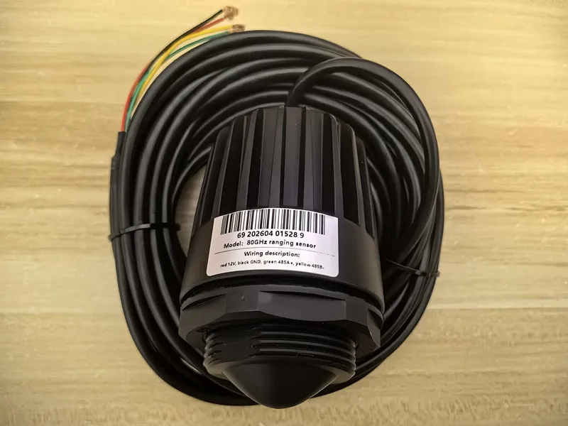 Liquid Water Level Radar Sensor Controller RS485 Output 80GHz Ranging Radar for Open Channel Waste Water