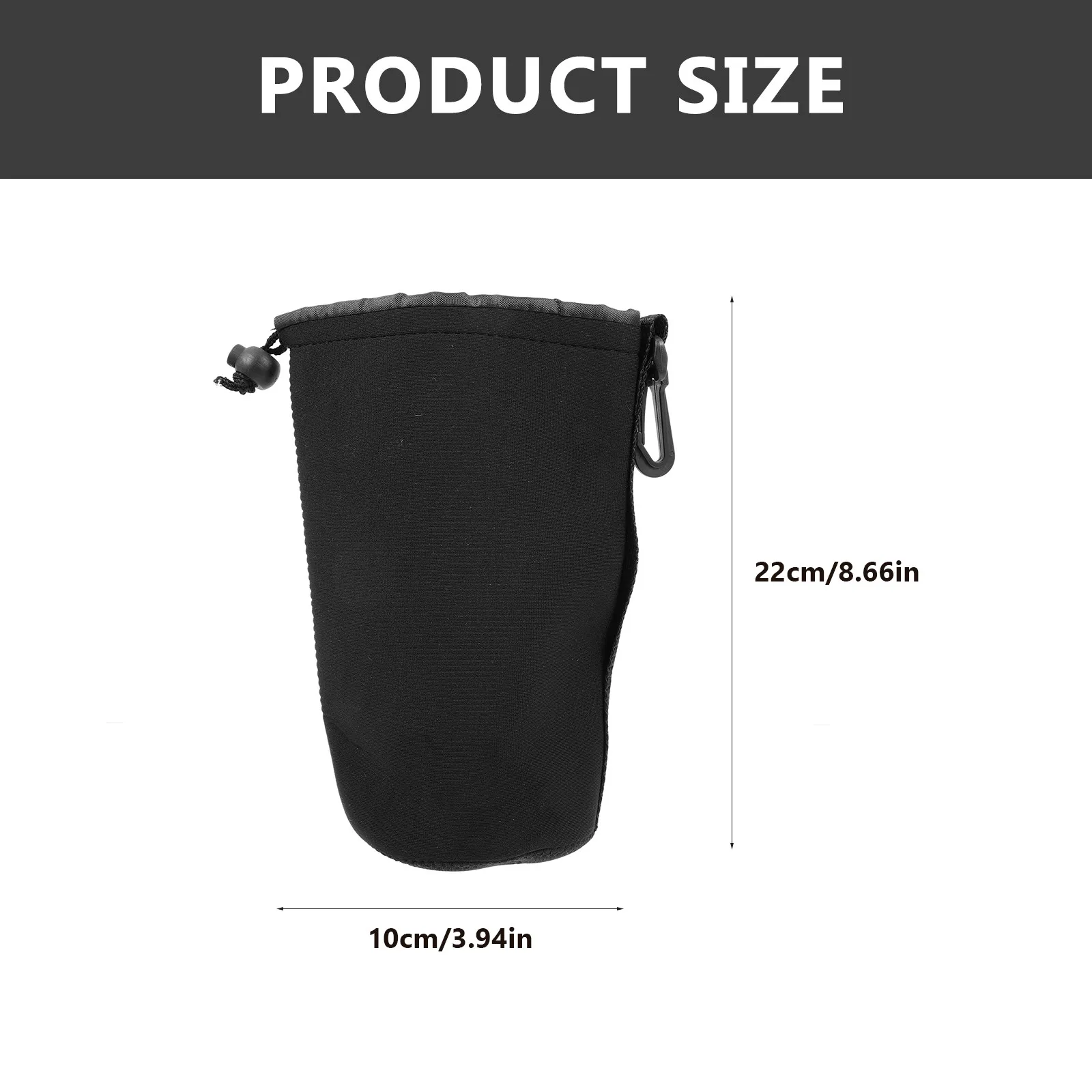 4Pcs Camera Lens Protective Case Neoprene Waterproof Storage Pouch Holder for Photography Belt Hanging Lens Bag Cover - view 5