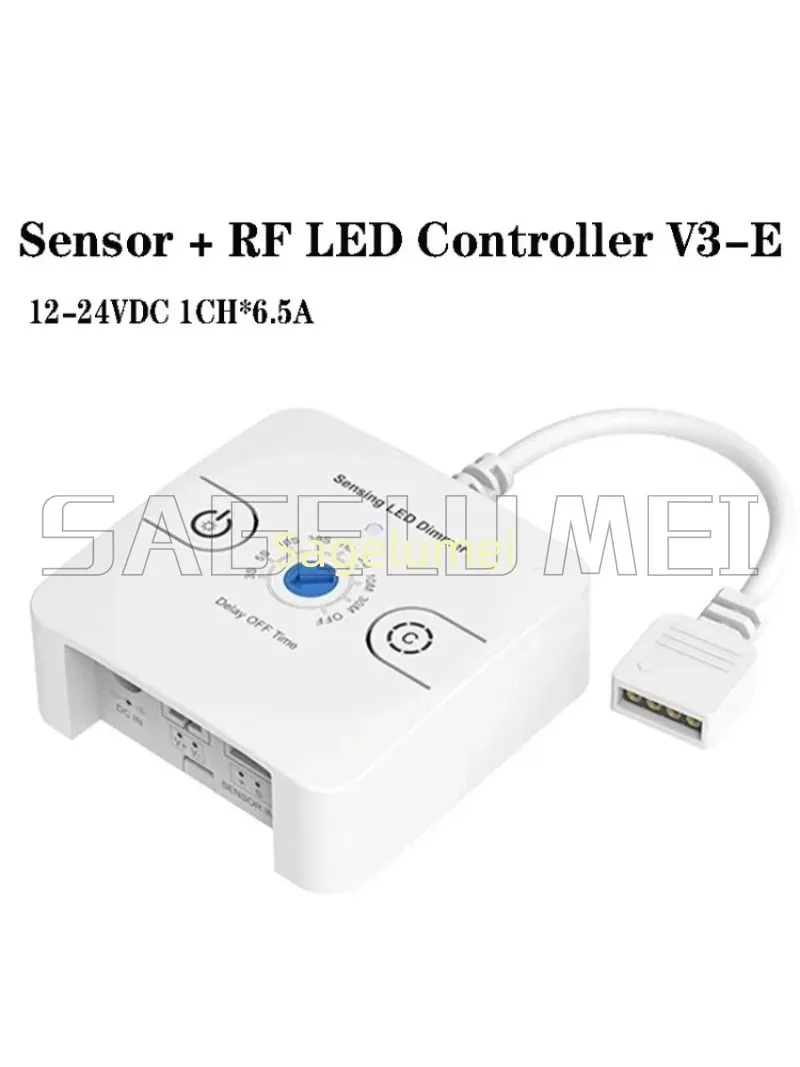 V3-E DC 12V 24V Dimmer Geeignet für Treppenkorridore Schrank Innenlichtsensor Schalter Controller Sensor 3CH LED Controller
