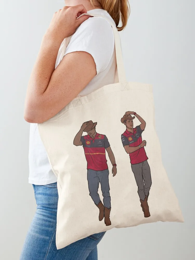 

Yeehaw - Carlos and Charles Tote Bag reusable shopping bag Large bags for women Portable shopping bag tote woman