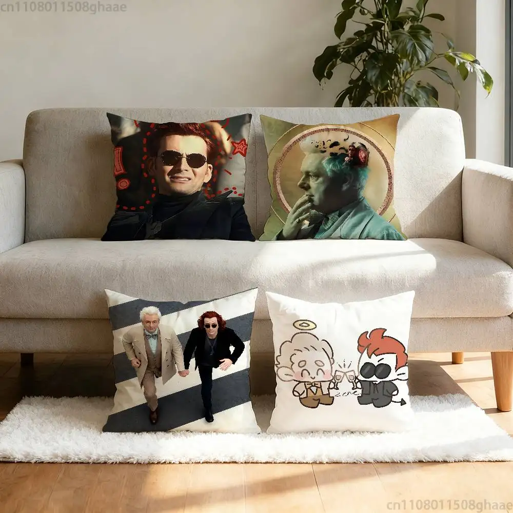 

good O-omens Pillow Case Sofa Living Room Bedroom Headboard Backrest Cushion Square Cushion Nap Time