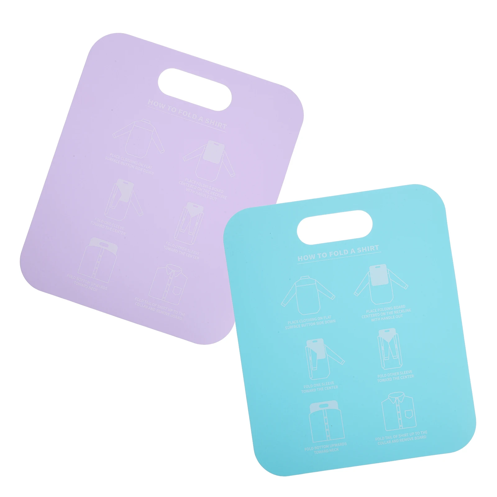 

2pcs Clothing Folding Board, Adult Size Shirt Folding Board, Plastic Portable Clothes Organizer For Laundry Room, Closet,