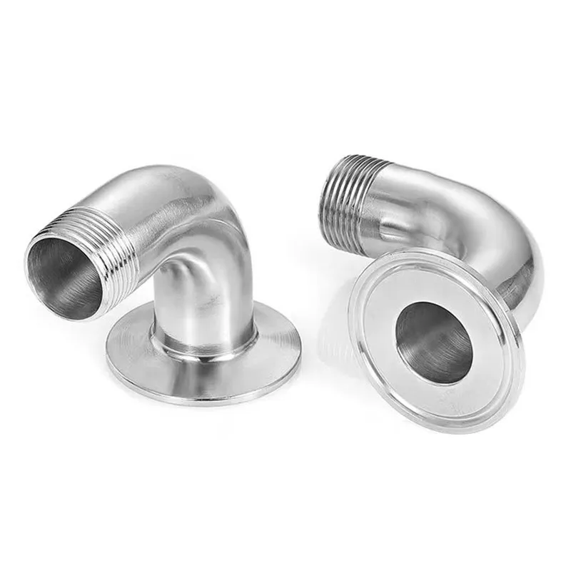 SUS304 Sanitary Fitting 90 Degree Elbow 1/4”-2