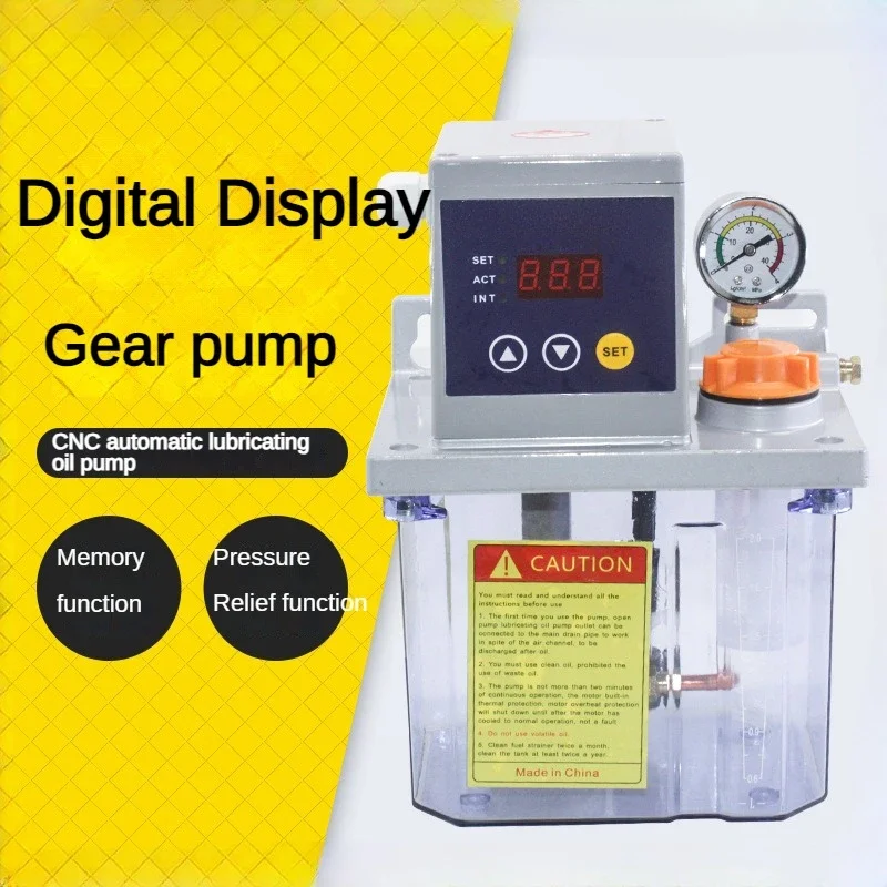 Best Numerical Control Machining Center Machine Tool Lathe Oil Injector 220V 1.5L Automatic Electric Lubricating Oil Pump Gear P