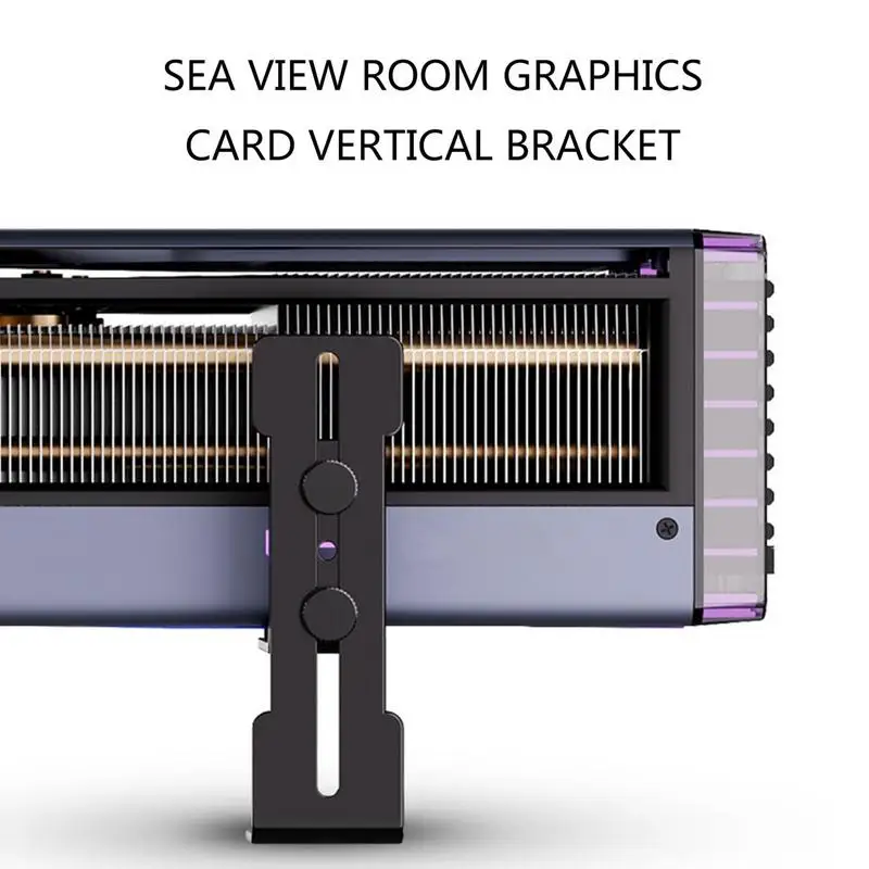 12CM Chassis Fan GPU Support 6-96mm Graphics Card Support Holder for RTX 4090 4080 Adjustable Computer Graphics Card Bracket