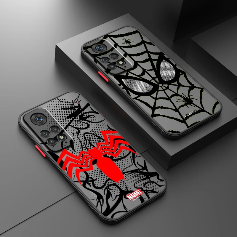 Marvel LOGO Venom Cool Frosted Translucent For Redmi 8 8A 9A 9C 9AT 9 9T 10X 10A 10C 10 11A 12C 12 13C 5G Soft Phone Case