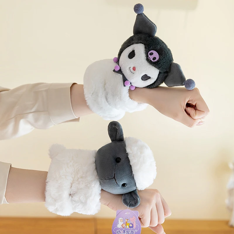 Baby Raccoon Koala Pop Ring Plush Toy Capibala Doll Pat Bracelet Birthday Gift Children