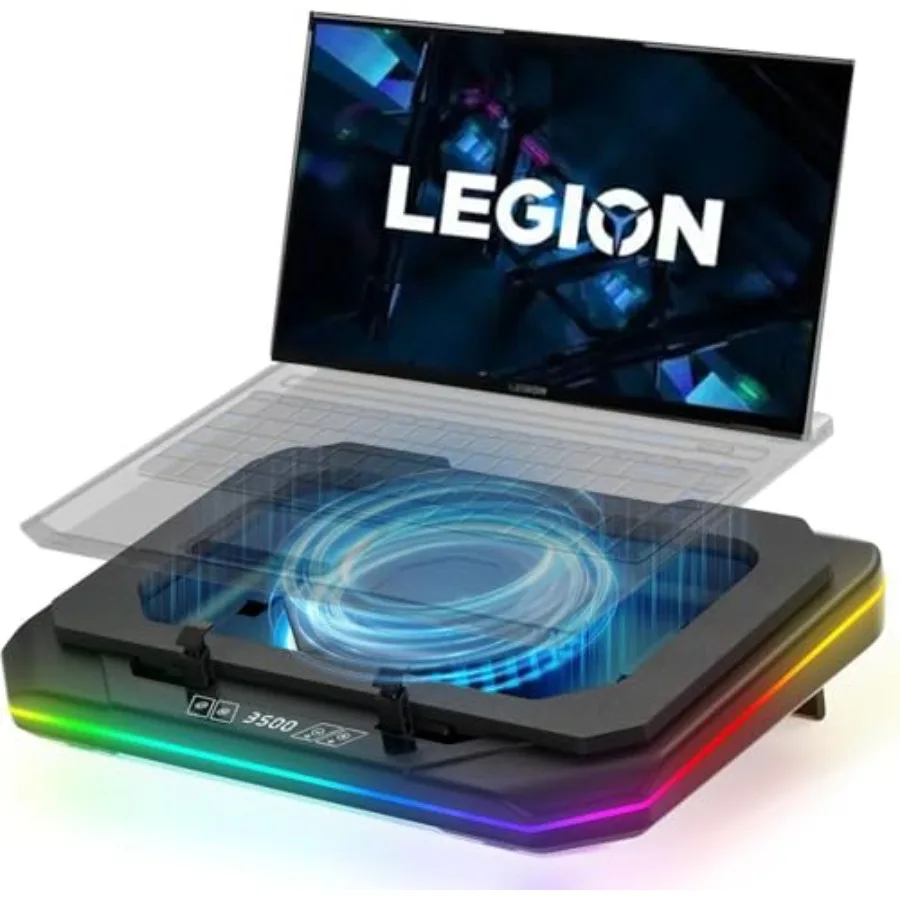

Охлаждающая подставка для игровых ноутбуков Lenovo Legion 9i, 7i, 5i, 5 Pro, 7i, 5i, 5 Legion Slim 5, 7, 7i, Y530, Y730, Y7000 с мощным турбовентилятором