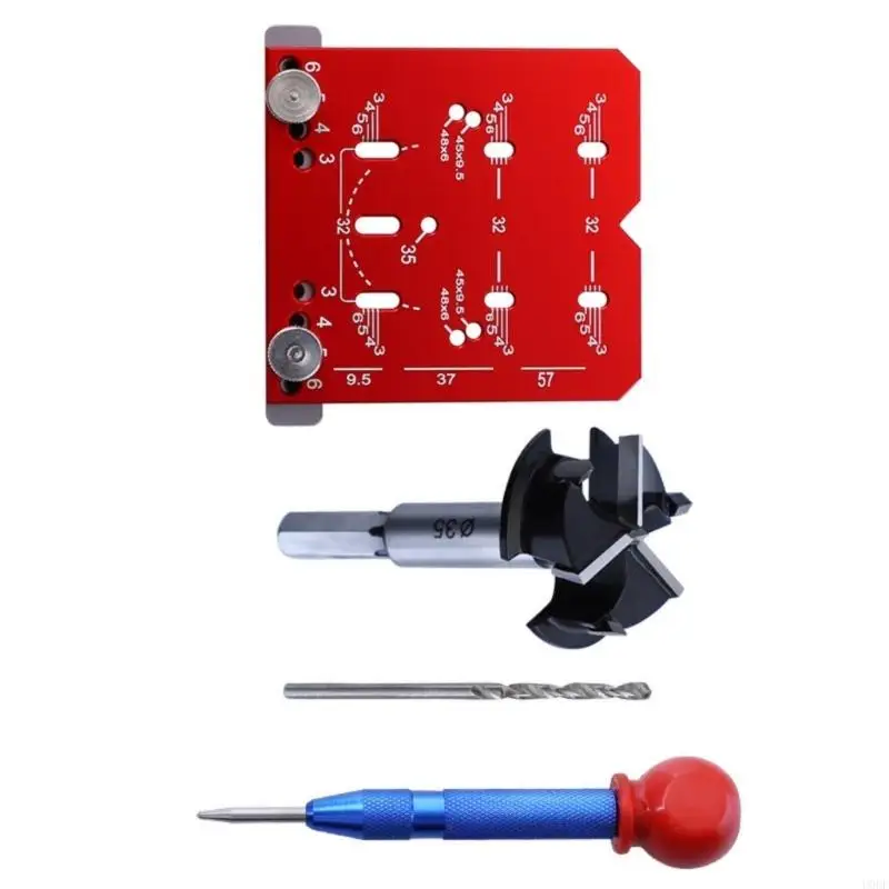 Profession Hinge Installation Tool Adjustable Rulers For Woodworking Application