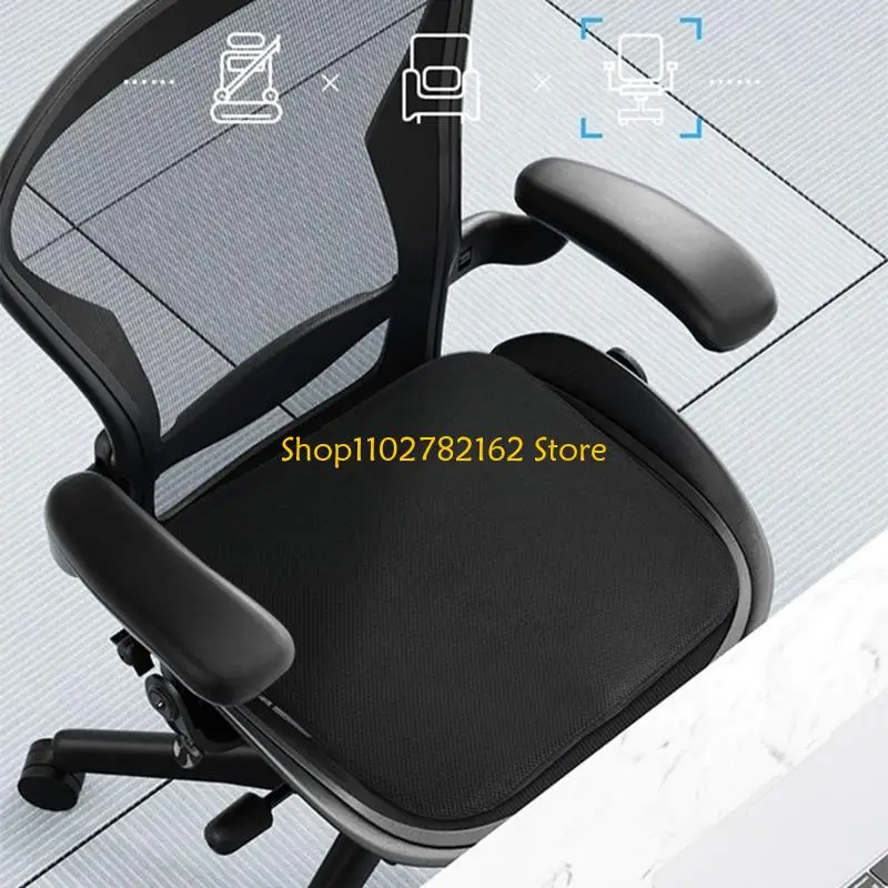 

547B Car Seating Cushions Memory Foams with Polyester Cover Comfortable Car Seating Wedges Cushions Not Slip Cover Simple