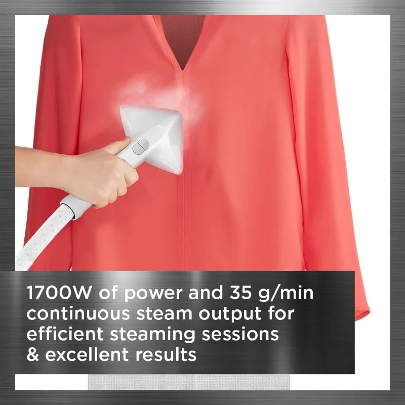 Rowenta, Steamer for Clothes, Professional Full Size Steamer with Screen, 65 Inches, 1.3 Liter Capacity, 1700 Watts, Ironing