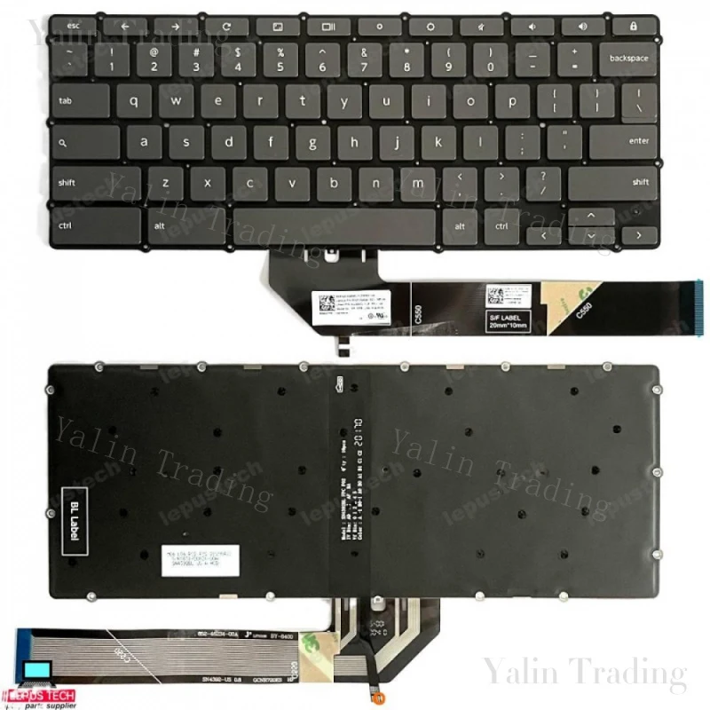 Nuevo teclado estadounidense retroiluminado con bloqueo para Lenovo IdeaPad Flex 3 CB-11IGL05 Flex 3 CB-11M735, pieza de repuesto para portátil