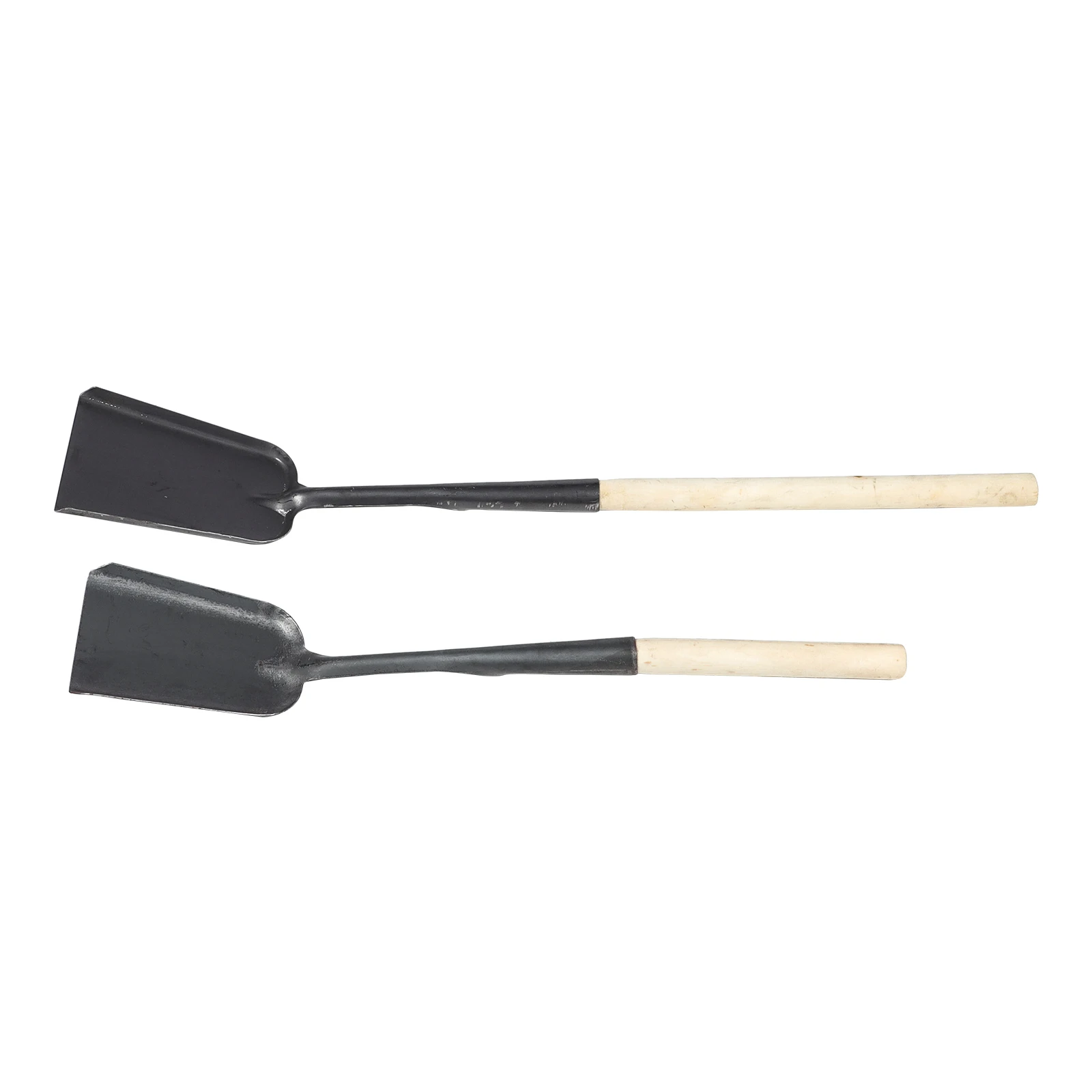 

2Pcs Fireplace Ash Cleaning Shovel Wooden Handle Home Kitchen Stove Coal Multifunction Practical Lightweight