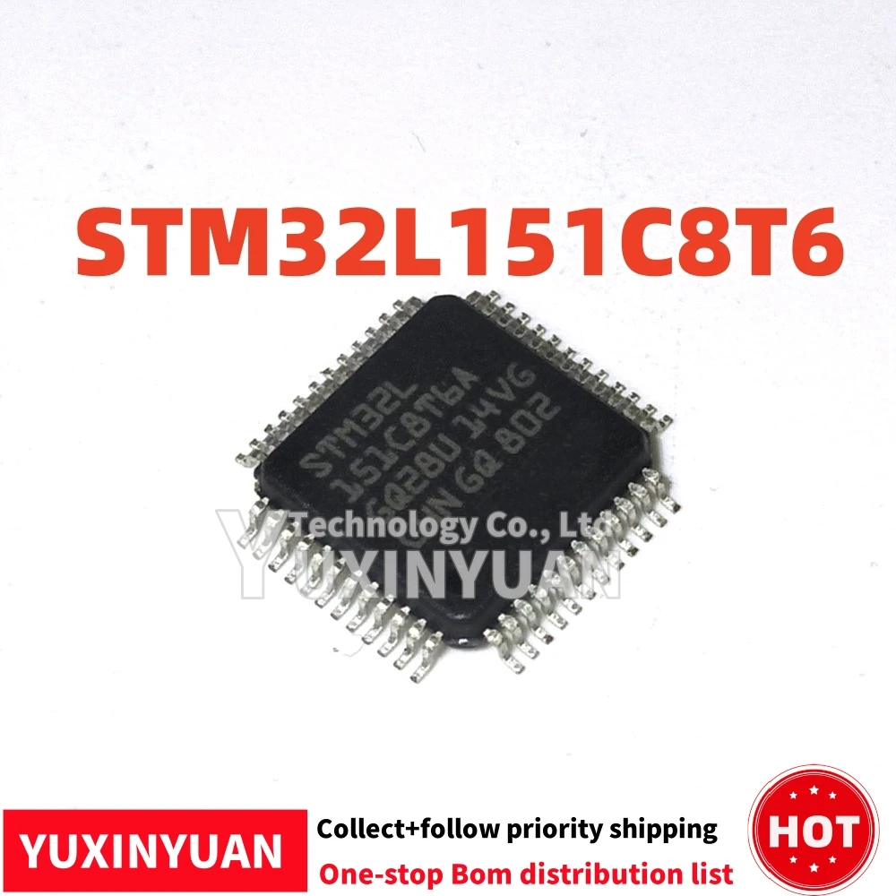 

10PCS STM32L151C8T6 STM32L151 LQFP48 IC NEW IN STOCK YUXINYUAN