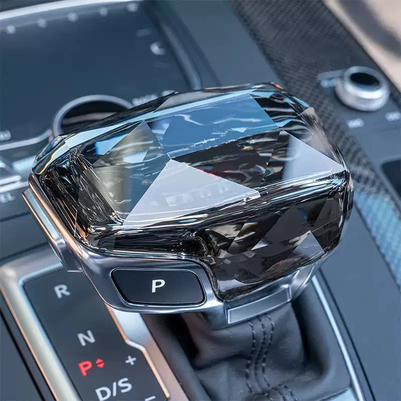 Left-hand drive LHD Crystal Gear Shift Knob Cover for Audi Q7 4M A6 C8 Q8 SQ5 A5 F5 A4 B9 S4 RS5 RS6 A7 4K SQ8 Gear Lever Handle