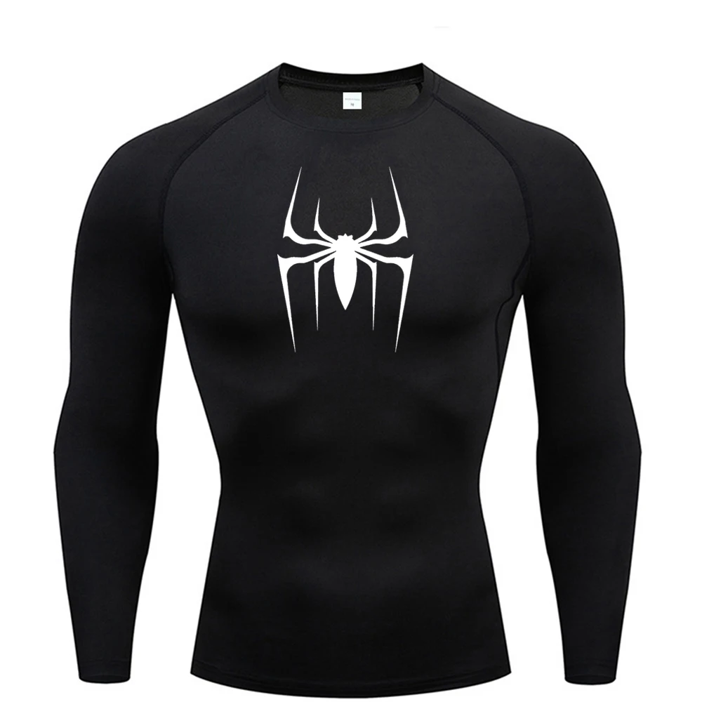 

Sun Protection Sports Second Skin Running T-shirt Men's Fitness Rashgarda MMA Long Sleeves Compression Shirt Workout Clothing