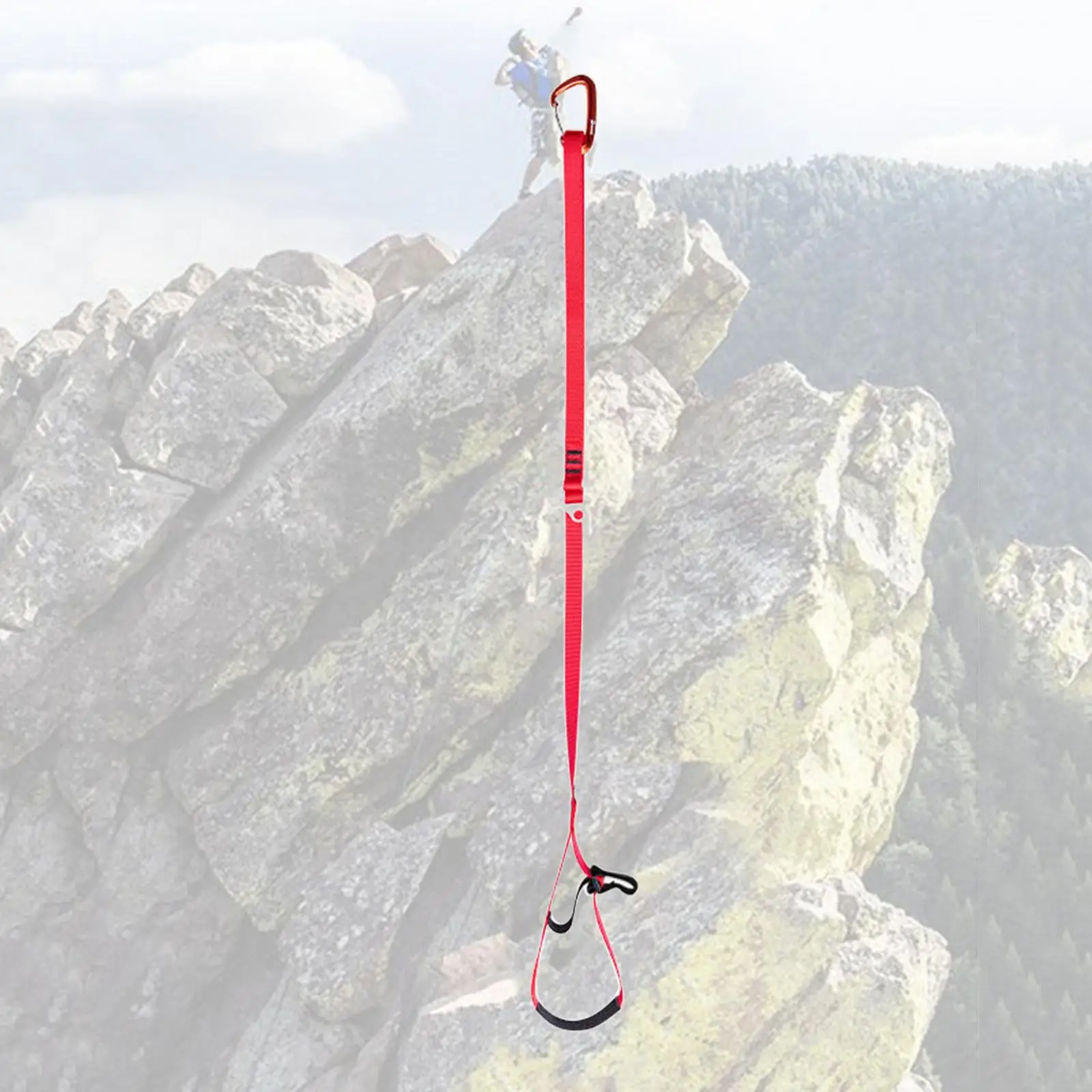 Climbing Foot Ascender 30cm Adjustable Caving Foot Loop Strap