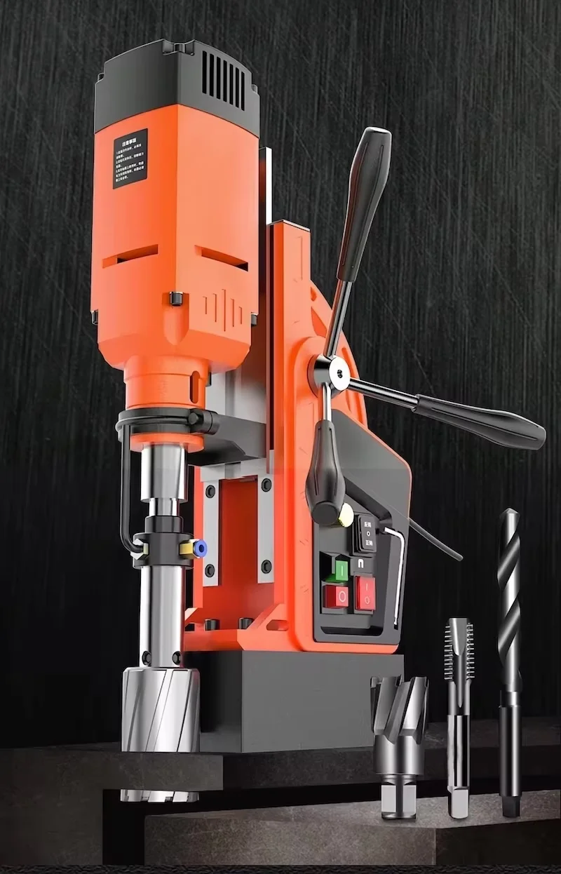 Electric Magnetic Bench Steel Plate Drilling Rig Twist Hollow Core Drill Tapper Machine - Engineering Structure Tapping Tools