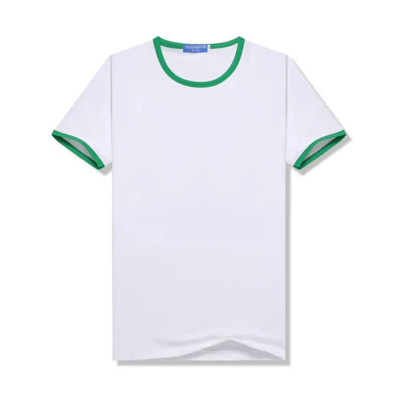 Polyester Tees Summer Raglan Short Sleeve Round Neck Tops for Adult Kids Sublimation Blank White T-shirt Family Matching Outfits