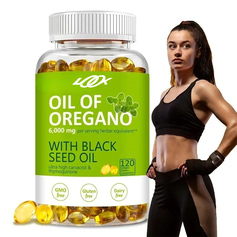 

Oregano Oil Softgels - Rich in Oil of Oregano, Black Seed Oil, Promotes Digestion & Intestinal Health, Digestive & Immune Health
