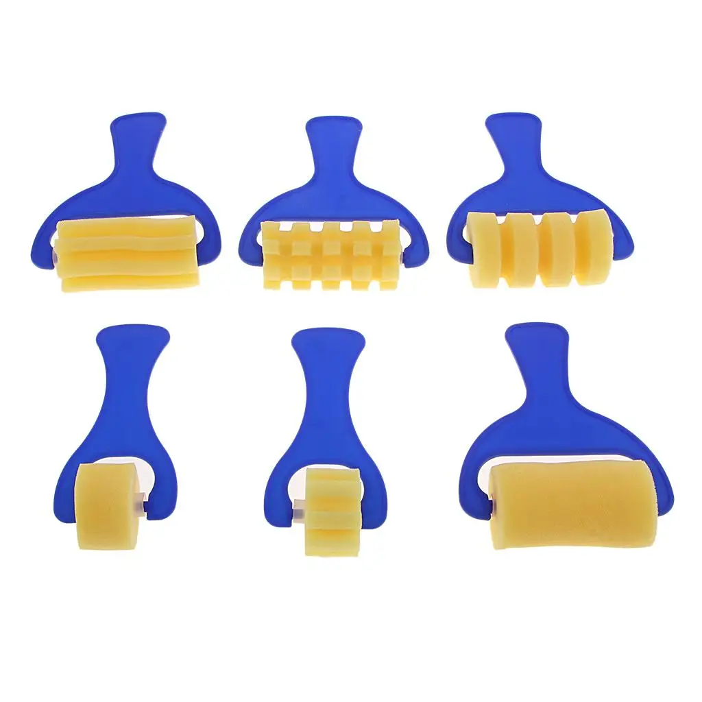 مجموعة أسطوانة طلاء إسفنجية مكونة من 6 قطع لأداة الرسم الحرفي Accs 0 مم #5