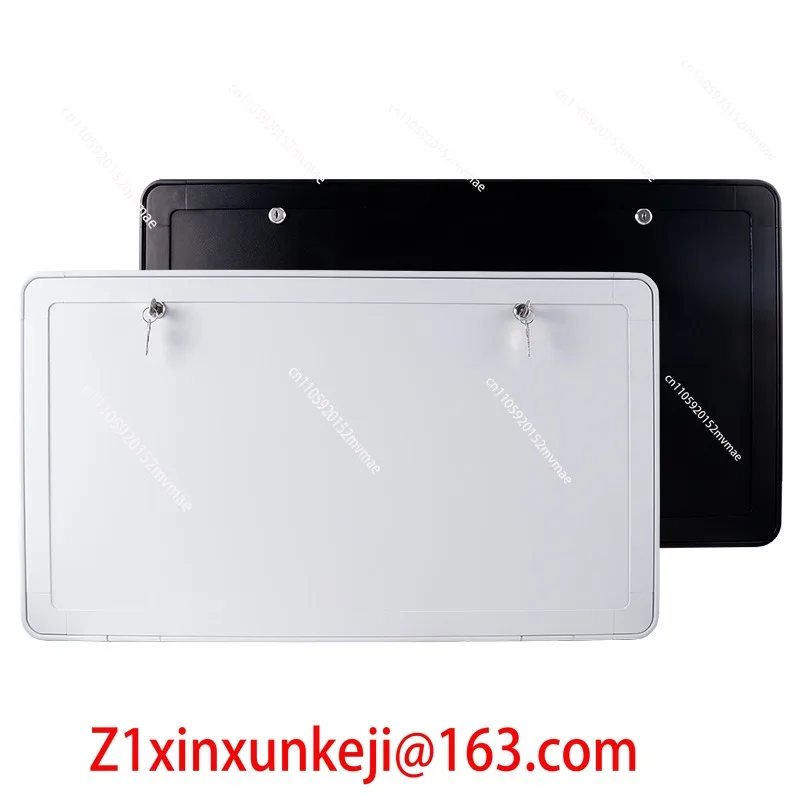 800 * 450Mm RV Folding Table, Lockable, Black Outdoor Picnic Wall-mounted Table for Camper