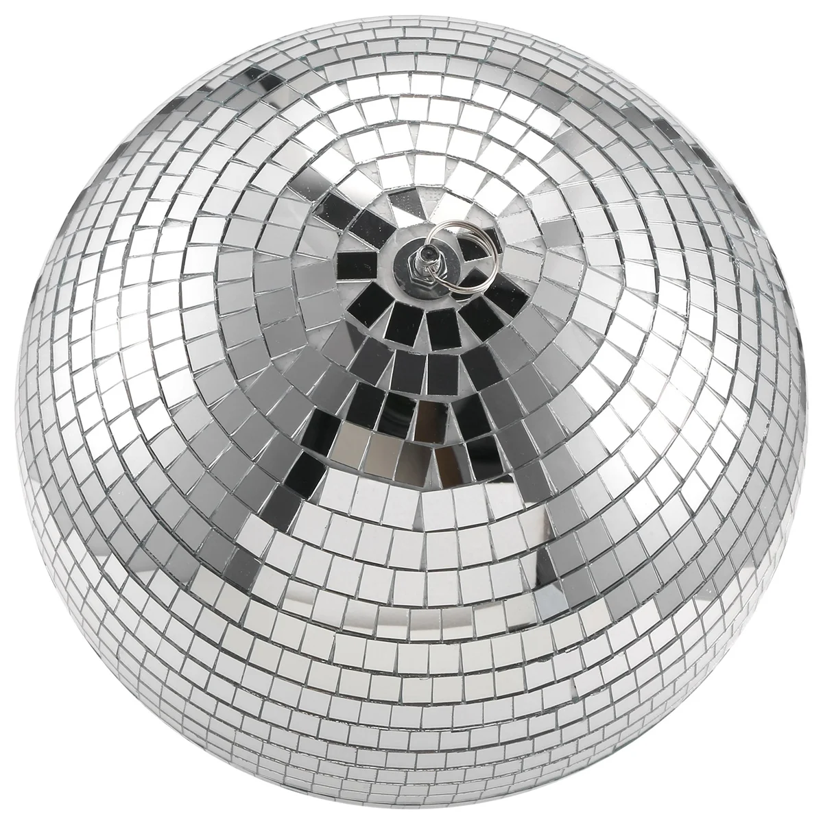 

Зеркальный шар ABXY 30 см для дискотеки, светоотражающие зеркальные шары для вечеринок, серебристые с подвесными кольцами для танцев, дня рождения, дома