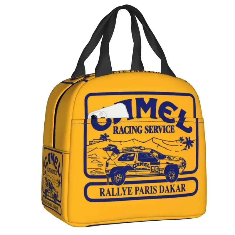 

Camel Racing Service Insulated Lunch Bag for School Waterproof Cooler Thermal Lunch Box Women Kids Food Container Tote Bags