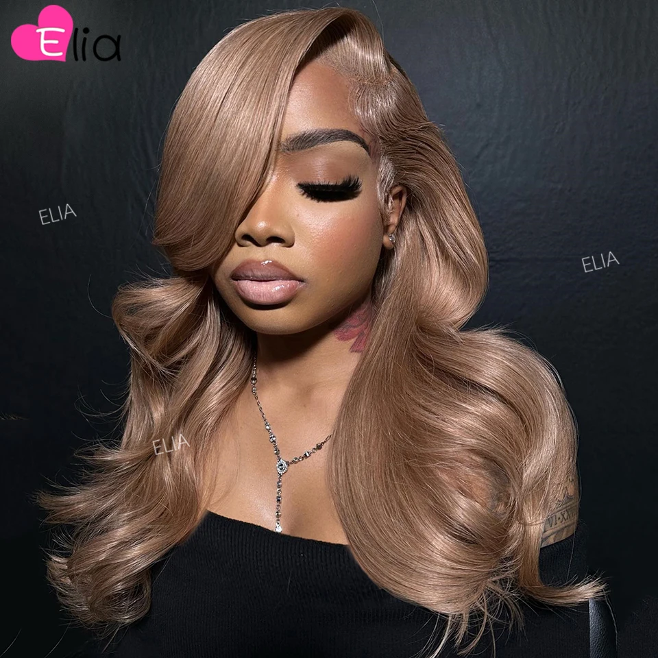 Grey Blonde Brown Human Hair Lace Frontal Human Hair Wig 13x4 Body Wave Lace Front Wig New Colored Human Hair Wigs for Women