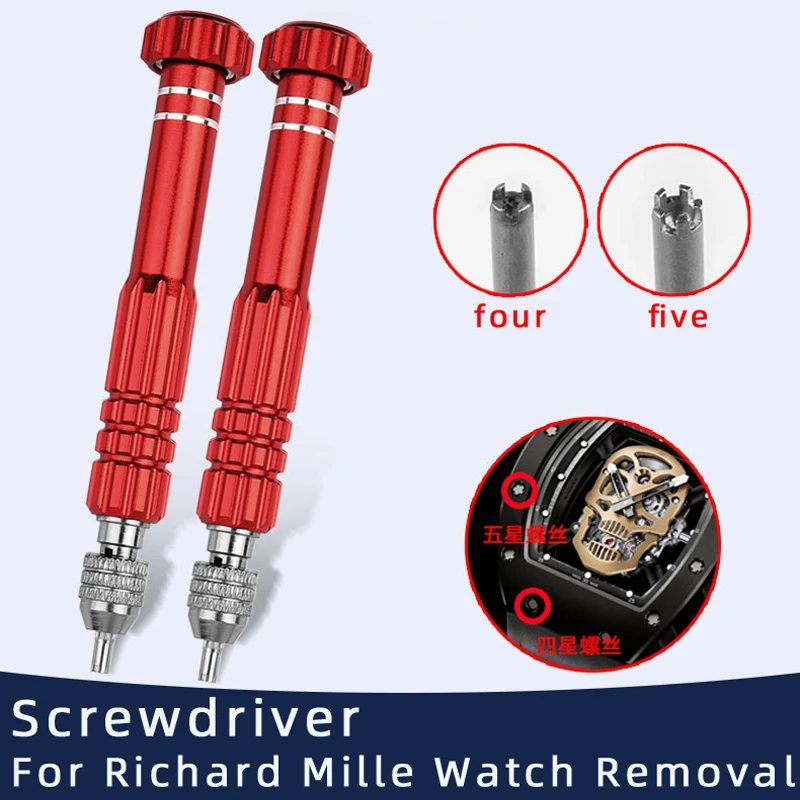 

Opener Screwdriver For RM Richard Mille Watch 3 4 5 Claws Screwdriver Strap Removal Tools Watch Repair Tool Cover