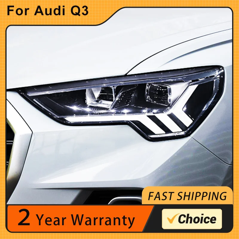 Car Lights for Audi Q3 Matrix LED Headlights 2019 2020 Q3 Head Lamp Drl Dynamic Signal Projector Lens Automotive Accessories