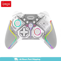 Ipega NEW Wireless Game Controller Multifunctional Gamepad RGB Light,Adjustable Trigger,Mechanical Buttons,Back Keys,Dual Motors