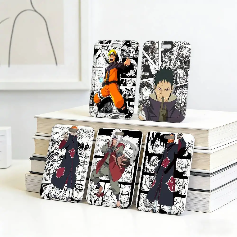 

Fashion N-Naruto Anime Work Lanyard with ID Card Holder, Employee Badge, Office Working Permit Case