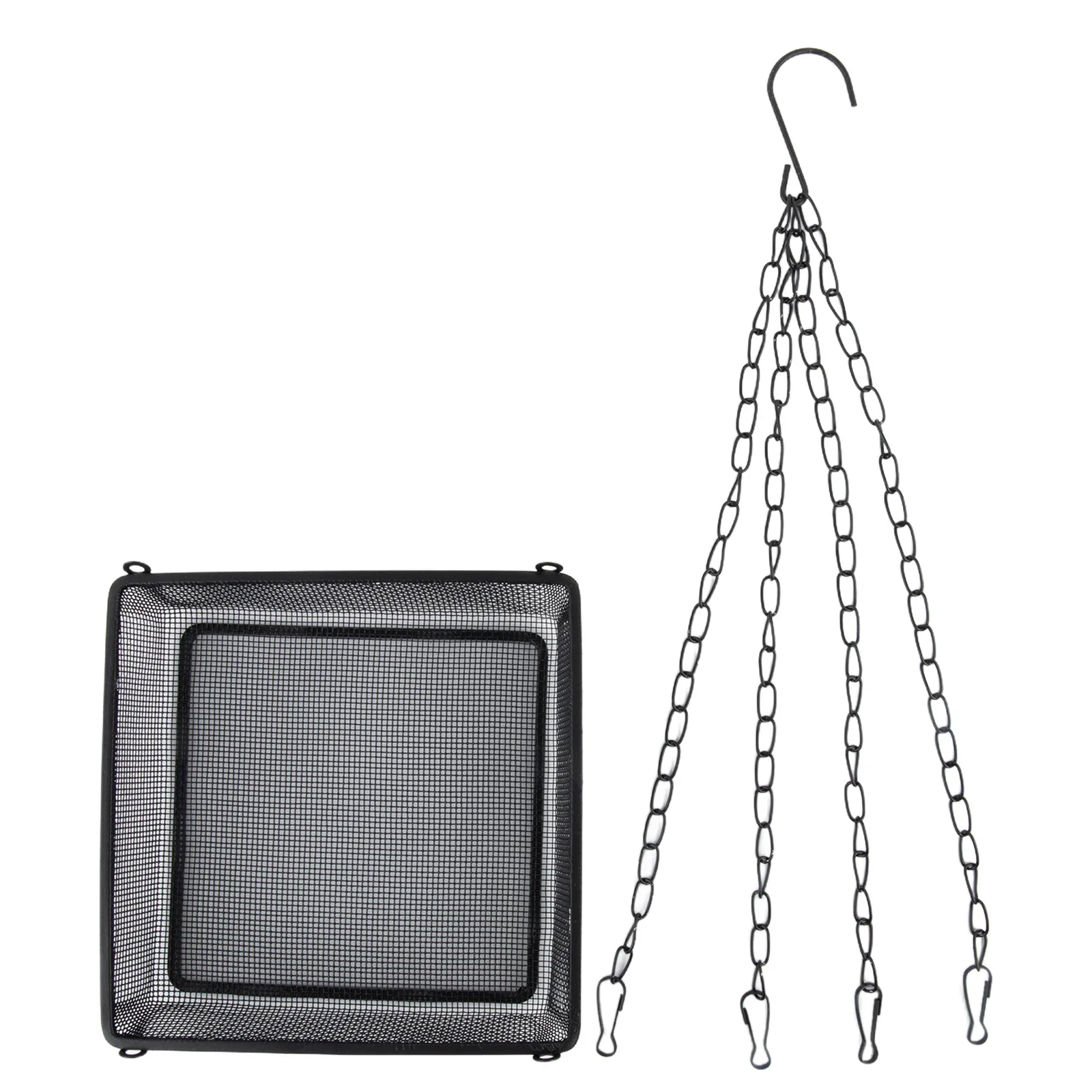 

Garden Bird Feeder 17.5cm*17.5cm*4cm Hanging Bird Feeder Convenient Chain Length Easy Maintenance Bird Watching Activity