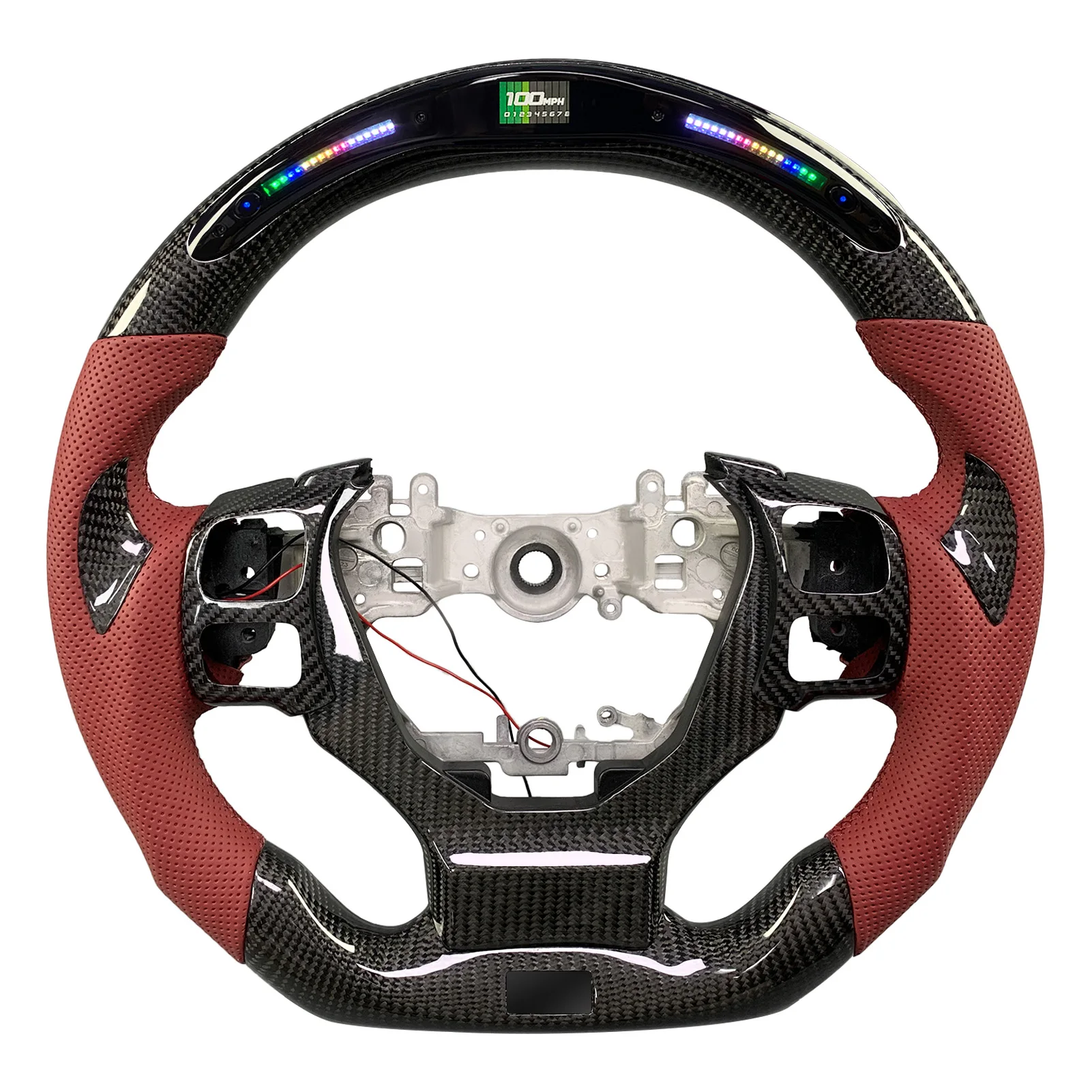 

Steering Wheel For IS Series IS250 IS350 2013-2022 Carbon Fiber Interior New Design LED Display